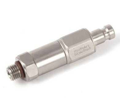 Quick Disconnect Male Fitting - 3/8&quot; Male with 15 Micron Filter &amp; 1lb Check Valve