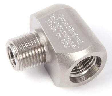 2nd stage Adaptor 98&deg; Elbow, 1/8&quot; NPT Male 