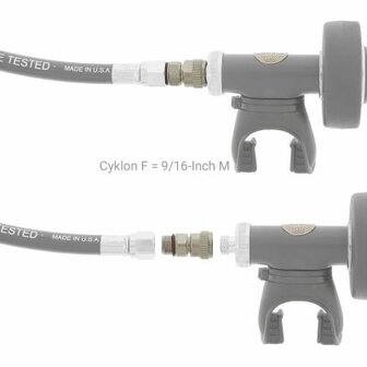 Poseidon (Cyklon) 2nd stage to 9/16&quot; Male LP Adaptor