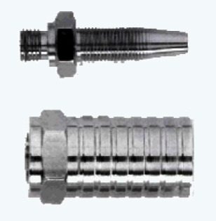 3/8 UNF MALE HOSE END WITH FERRULE