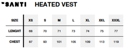 Santi Heating Vest Flex 2.0