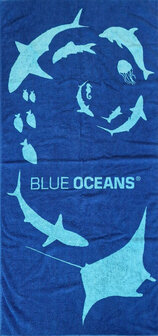 BLUE OCEANS BEACH TOWEL