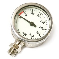 52mm Brass Tech Pressure Gauge only