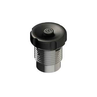 Blanking plug with pressure release button 300 bar, G5/8&quot;