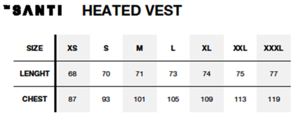 Santi Heating Vest Flex 2.0