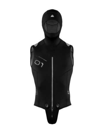 O1 Overvest 5mm with hood Men